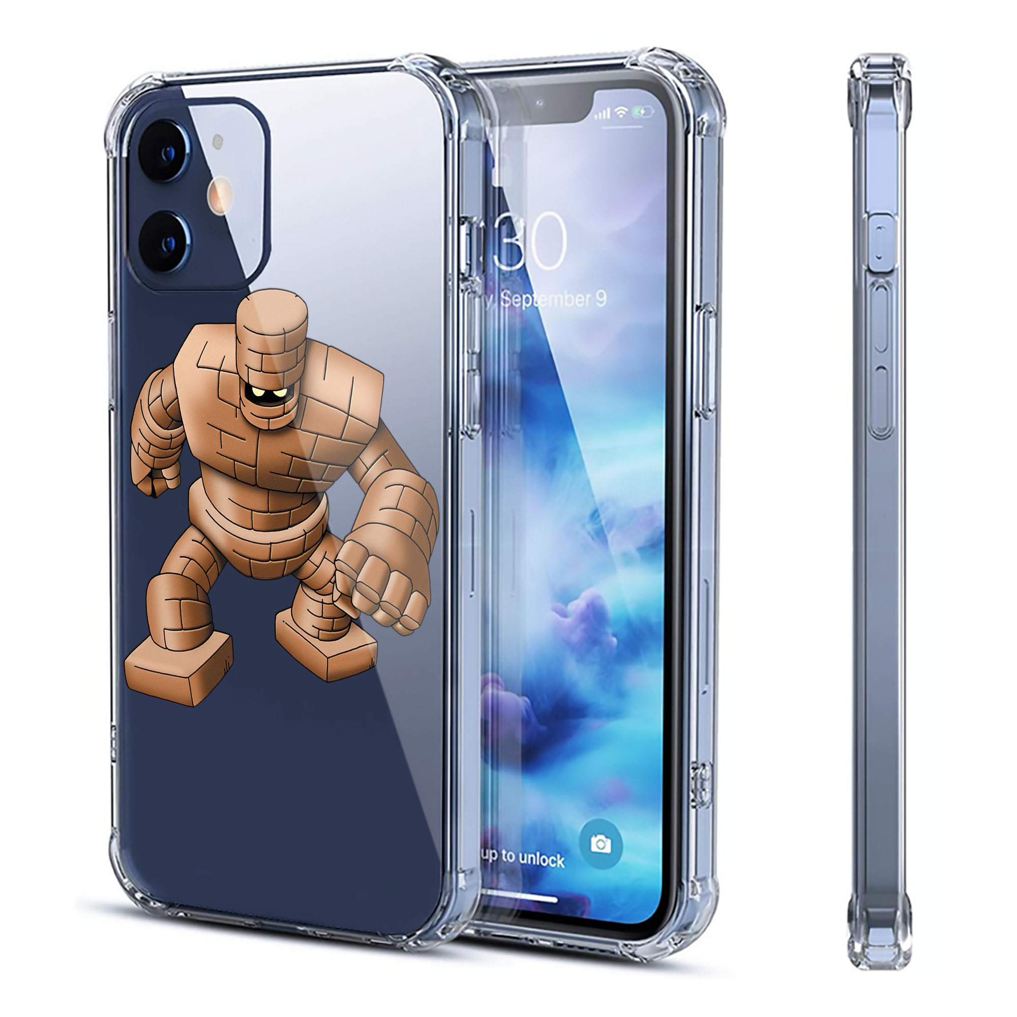 （画像用） ドラゴンクエスト Doragon Kuesuto Dragon Quest 【iPhone 12シリーズ対応】透明スマホケース（クリアソフトケース）